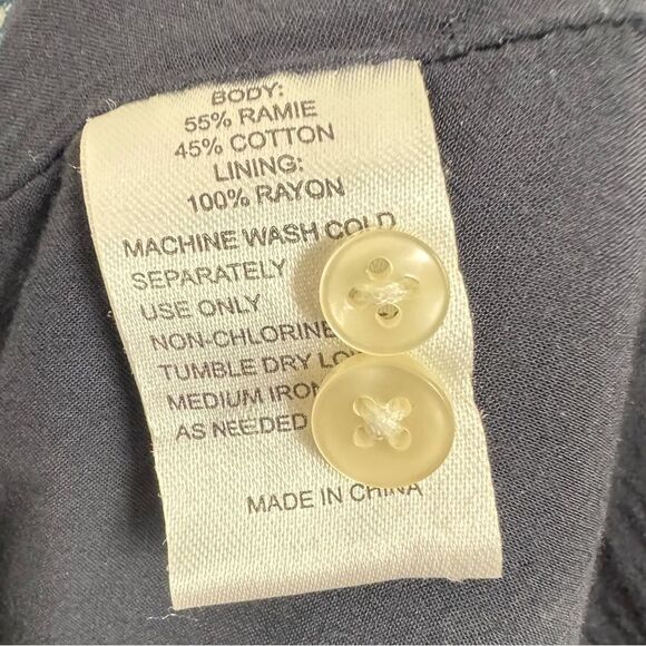 Birds of Paradis by Travata Indigo Floral Mamie Maxie Dress - Picture 8 of 9